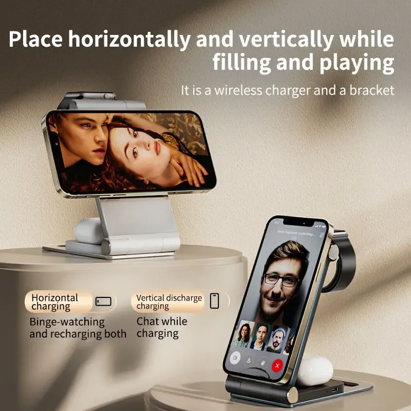 3 in 1 Wireless Charger Dock Station for iPhone,for Apple Watch,for AirPods Pro/3