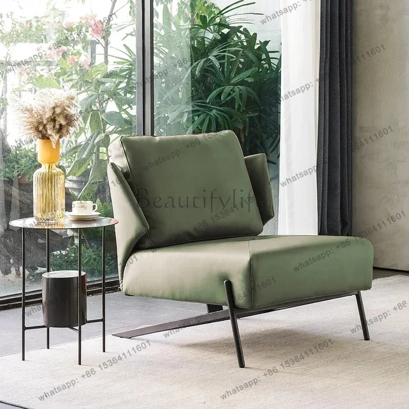 

56Italian light luxury single sofa minimalist single chair living room modern simple sofa chair designer leisure chair