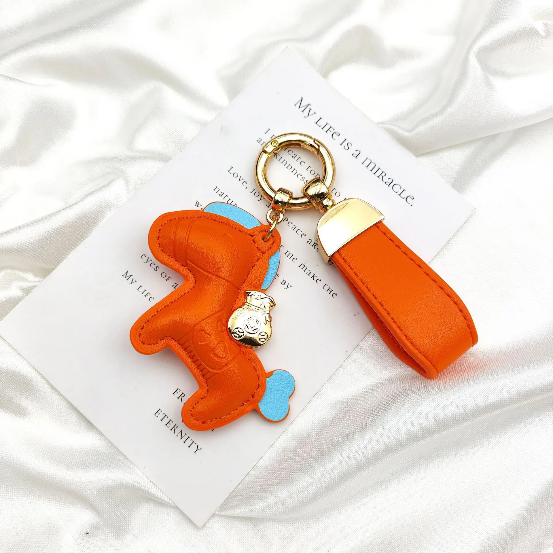 Niedlicher Personalisierter Pony-Schlüsselanhänger Minimalistischer Leder-Cartoon Auto-Taschen-Schlüsselring Kleiner Kreativer Anhänger Accessoire Geschenk Großhandel – Detail 14