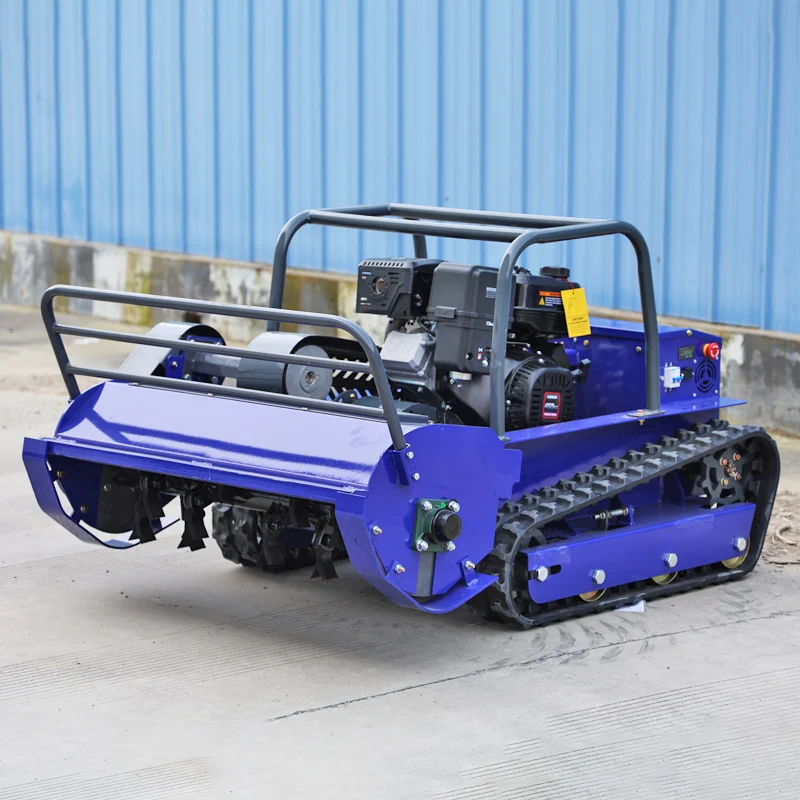 تخصيص ذاتية الدفع الزاحف Flail جزازة العشب التلقائي التحكم عن بعد جزازة العشب مع ملحقات جزازة العشب #1