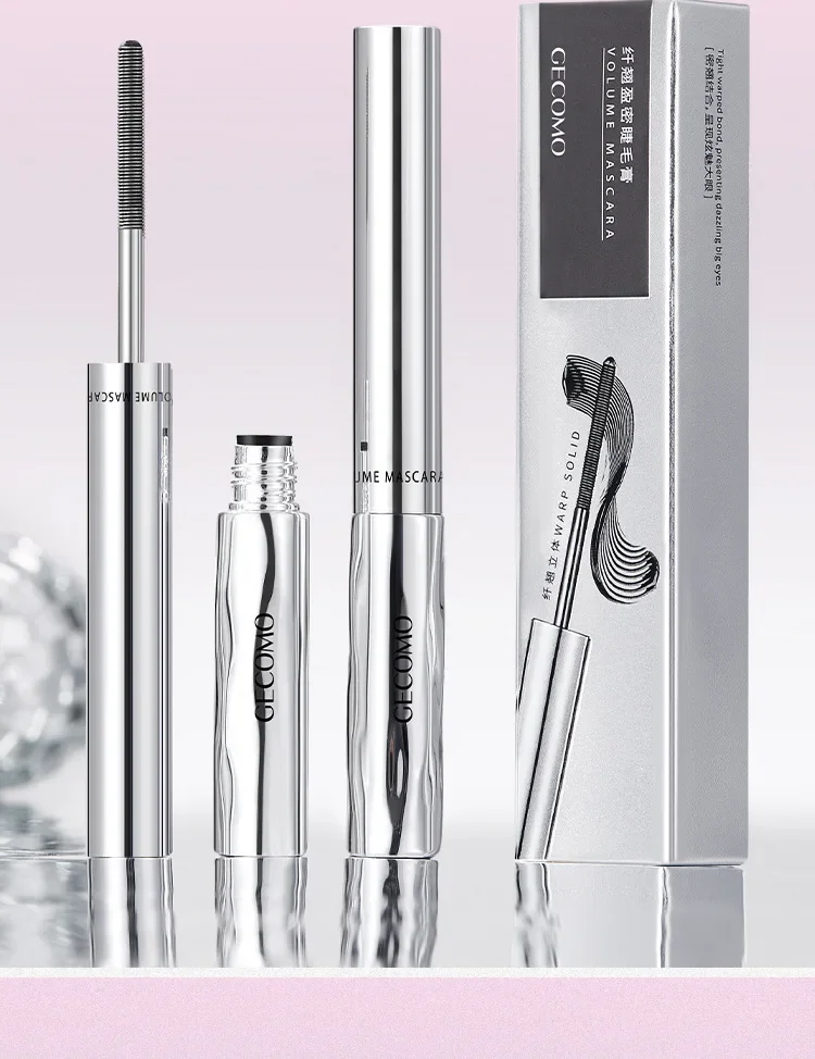 Long-lasting Curling Mascara Waterproof and Sweat-proof Separates Each Lash Thick and Voluminous Steel Tube Mascara