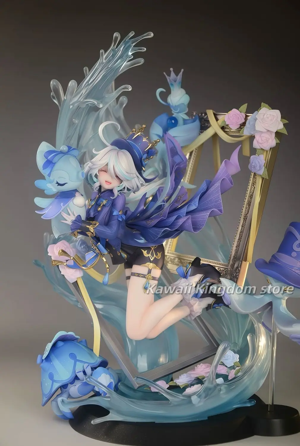 

31cm Game Genshin Impact Focalors Furina Cosplay PVC Figure Model Statue Toys Desktop Ornament Xmas Gift