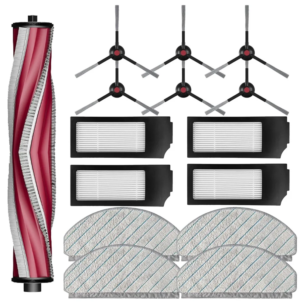 Para yeedi c12 pro plus robô aspirador de pó escova principal rolo escovas laterais filtros hepa mop almofadas acessórios reposição