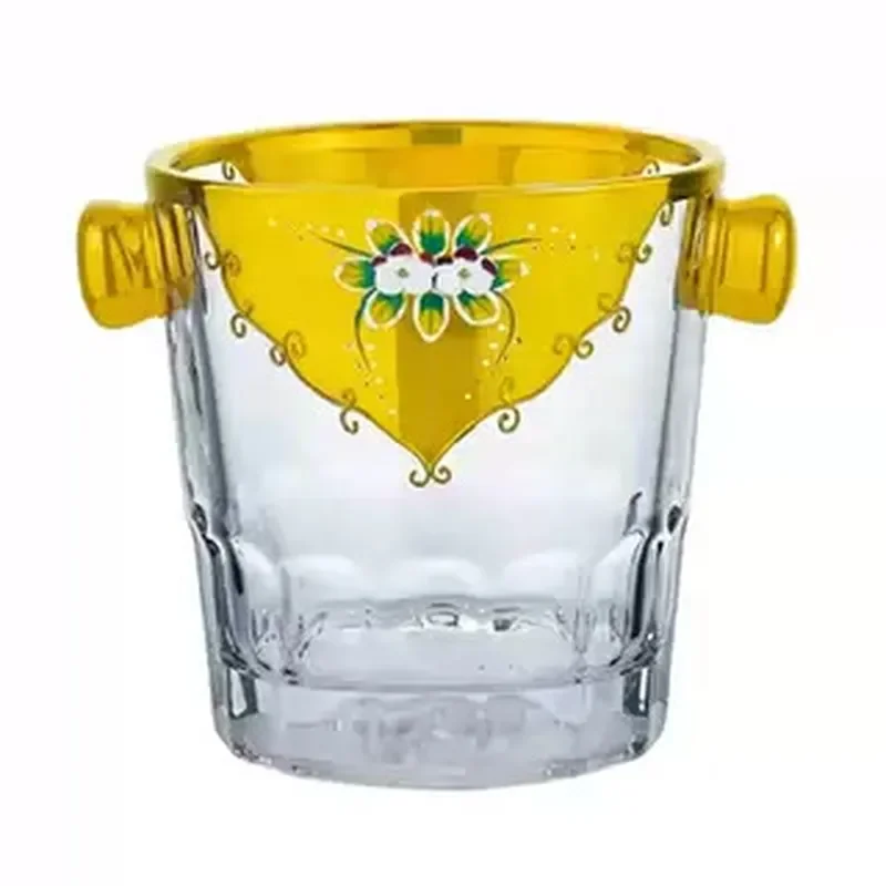 Nordic Style Crystal Glass Champagne Bucket Luxury Ice Cooler for Red Wine Beer Bar Party Home Decor Creative Design Creative
