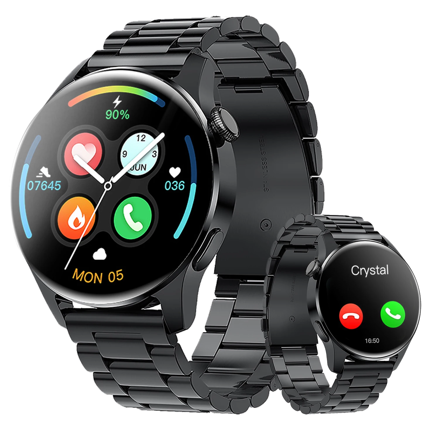 Bluetooth Call Waterproof Smart watch Men Full touch Screen Sports fitness watch Message andCall Reminder Electronic watch women