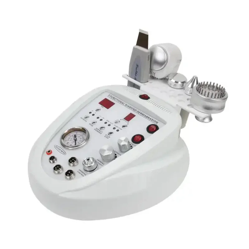 

5in1 Diamond Dermabrasion Bio Ultrasonic Face Eye 7color Photon COLD HOT HAMMER MICROCURRENT SKIN SCRUBBER Rejuvenation Machine