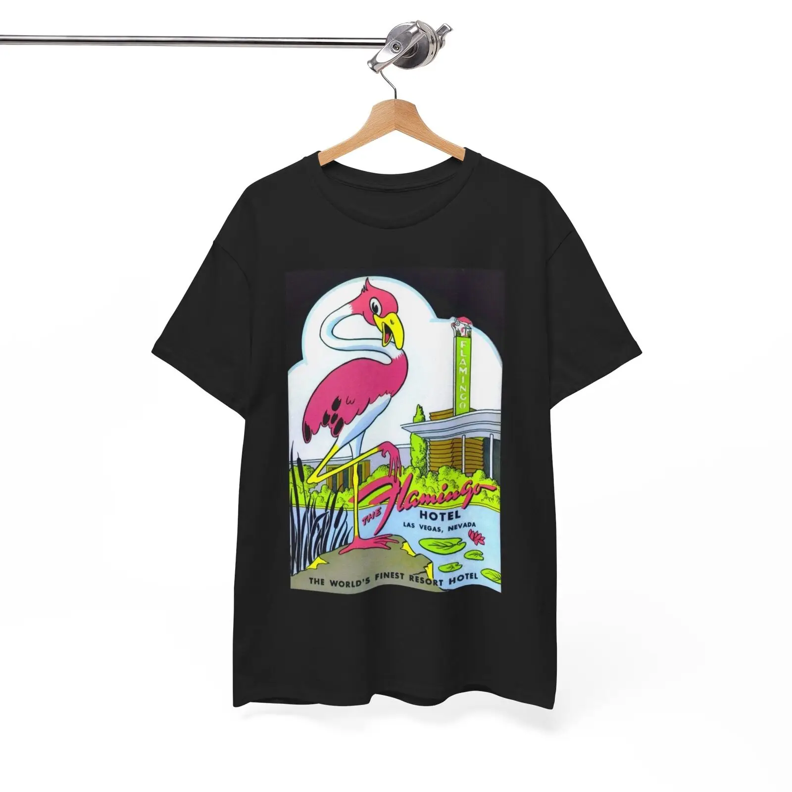 The Flamingo T Shirt Vintage Las Vegas Casino Strip Retro Heavy Cotton 3