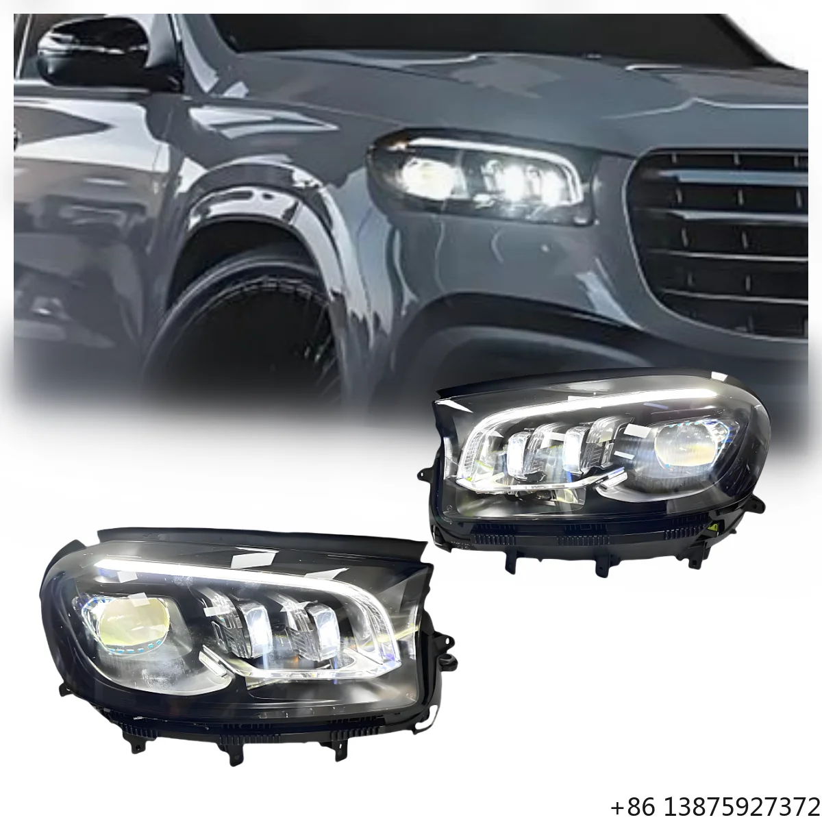 

Лидер продаж: высококачественные светодиодные фары для GLS W167, новая цветовая температура 6000K, долговечное освещение