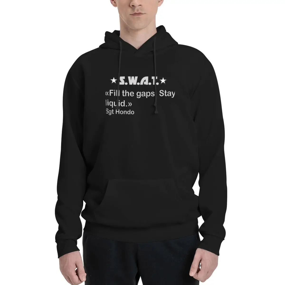 S W A T Fill The Gaps Stay Liquid Hondo Hoodies Anime Oversized Hoodie Sweater Male Men Sweetshirts