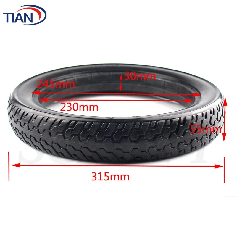 Lightning shipment Solid Rubber Electric tire 14*2.125 Electrombile Tyre 14x2.125 Inflation-free Tire