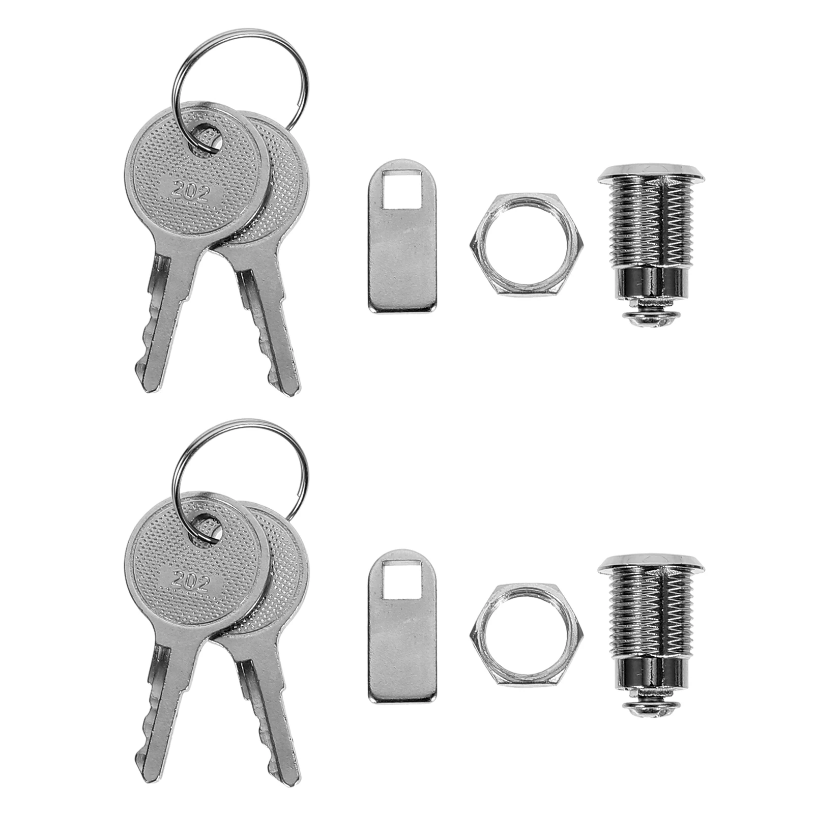 

2 Sets 12mm Zinc Alloy Core RV Electrical Cabinet Locks Keyed Finish Corrosion Resistant Durable