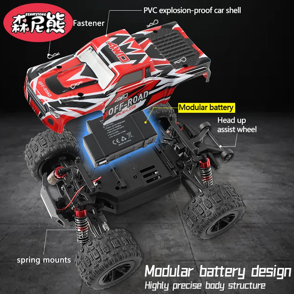 SENNIXIONG 1:20 40 км/ч RTR бесщеточный быстрый пульт дистанционного управления дрифт-автомобиль 4WD электрический высокоскоростной гоночный RC монстр-трак игрушка для взрослых