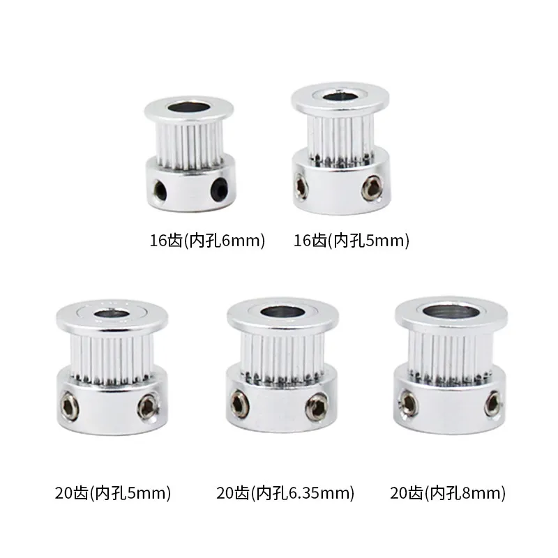 GT2 2GT Timing Pulley 16/20/36/40 Teeth Aluminum Synchronous Wheel for 6mm Width Belt 3D Printer CNC RepRap Part