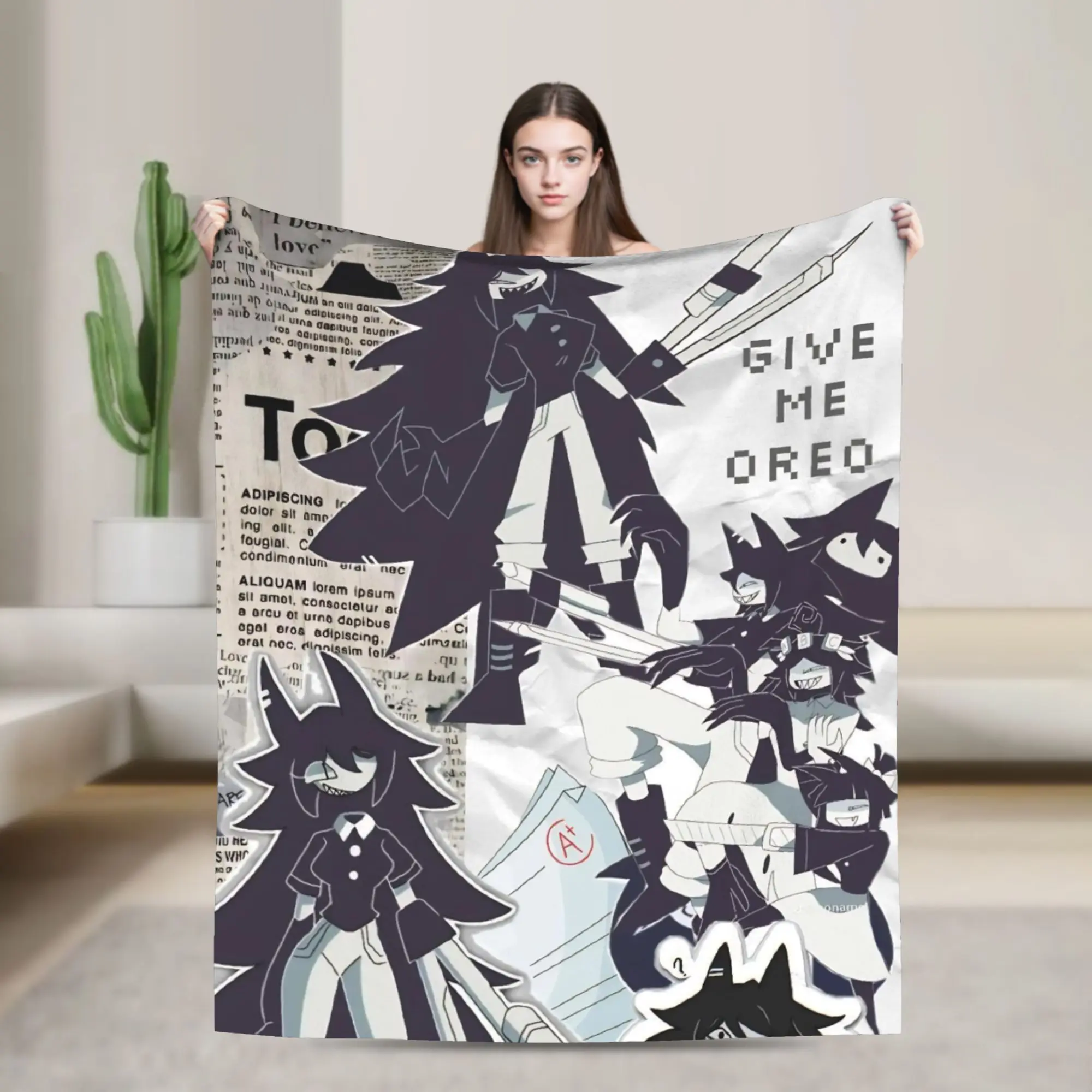 FPE Fundamental Paper Education Blanket Super Soft Warm  Throw Blankets for Bed 50x60 Inch Multi-size Bedding Throws