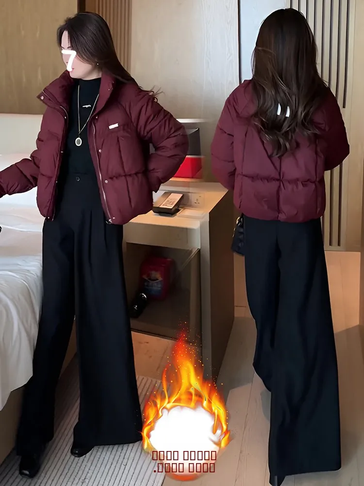 

Пуховик Thiened из хлопка для женщин, модный, теплый, для женщин среднего возраста, зимний, новинка, корейская версия, свободный крой