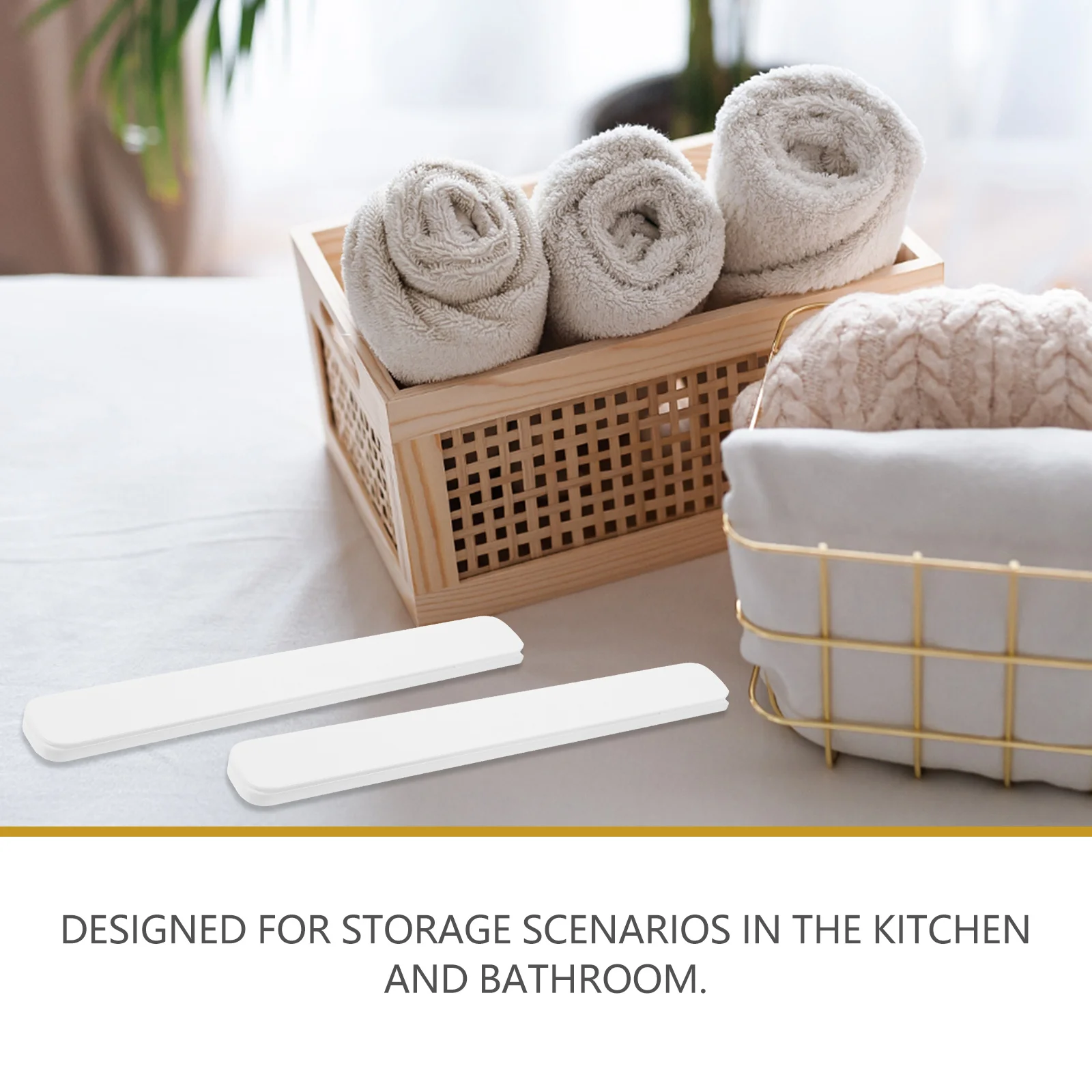 

1Set DIY Drawer Rails Adhesive Slide Plastic Silent Track Durable Drawer Guide for Kitchen Bathroom Cabinet Organizer Storage