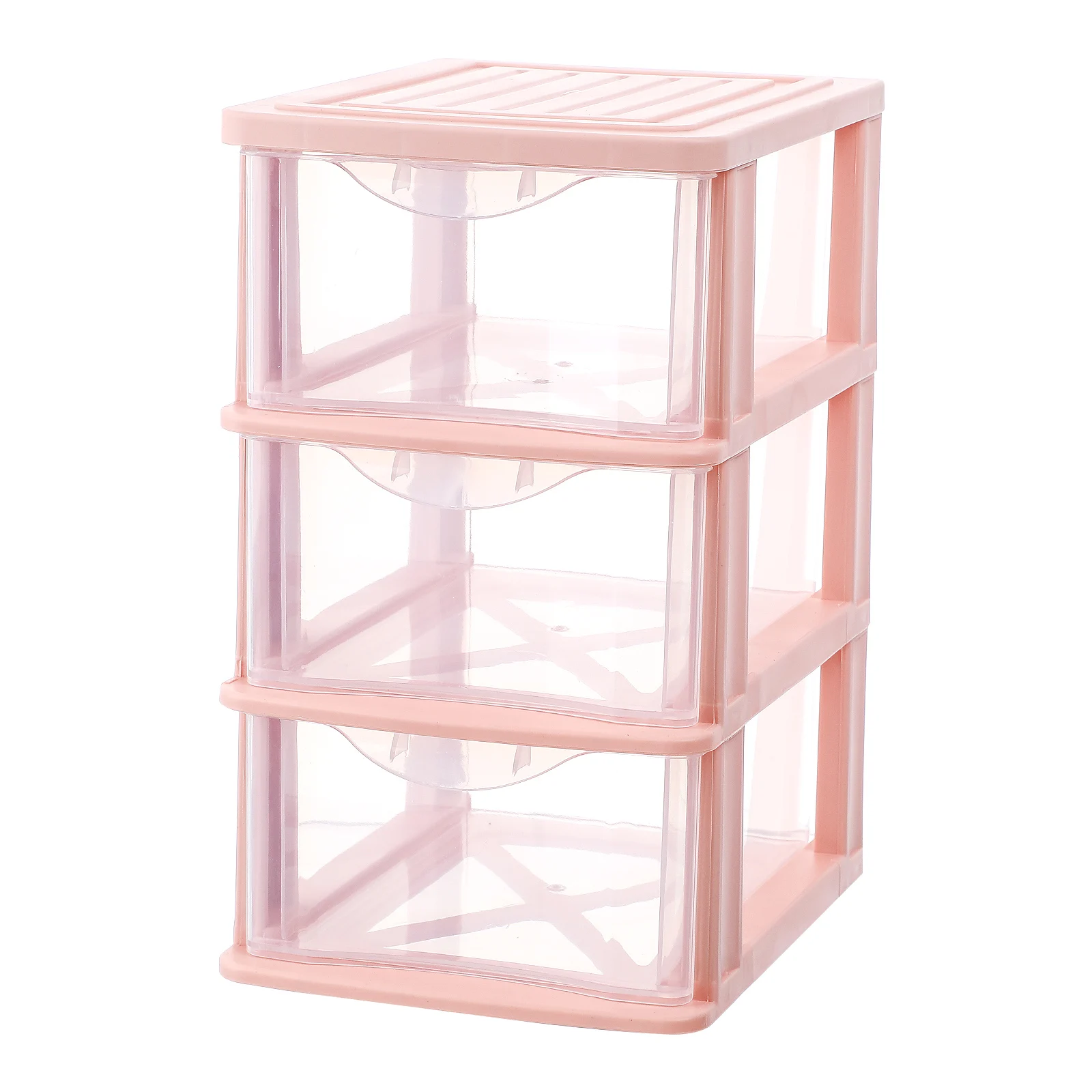 

1pc Drawer Storage Cabinet Desktop Multilayer Organizer Transparent Pp Plastic Makeup Storage Box Office Stationery