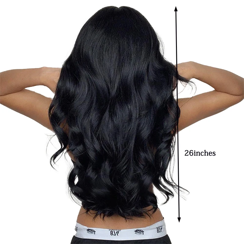 26 インチの紅茶色の波状カーリー合成ウィッグは、女性の日常、パーティー、ハロウィーンのファッションの自然な髪に適しています。