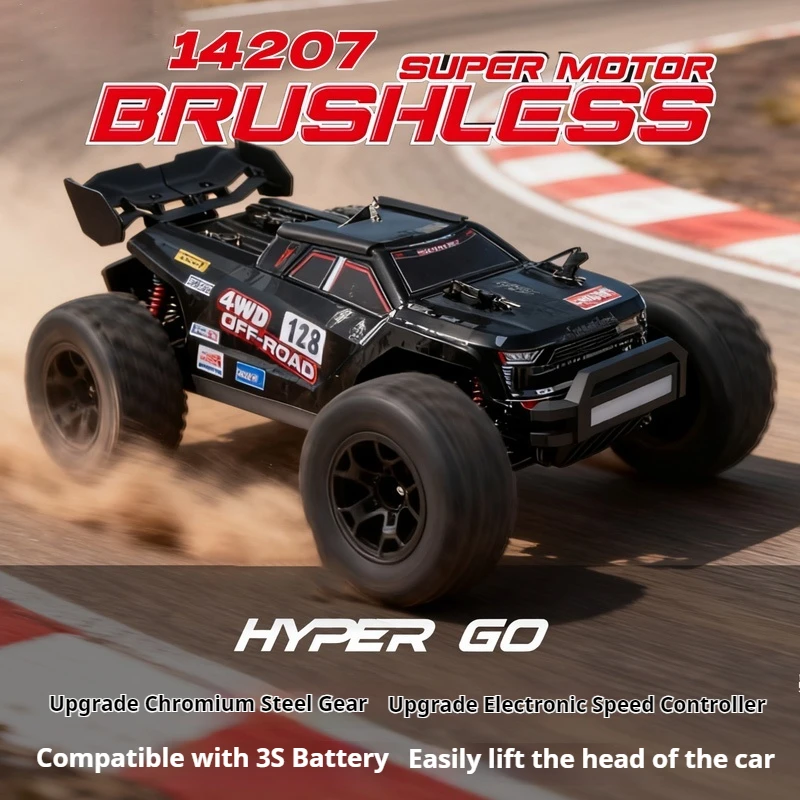 

MJX HYPER GO 1:14 Brushless 14207 Remote Control Car 51KM/H High-Speed Off-Road Vehicle Double Shell Cost-Effective Climbing Car