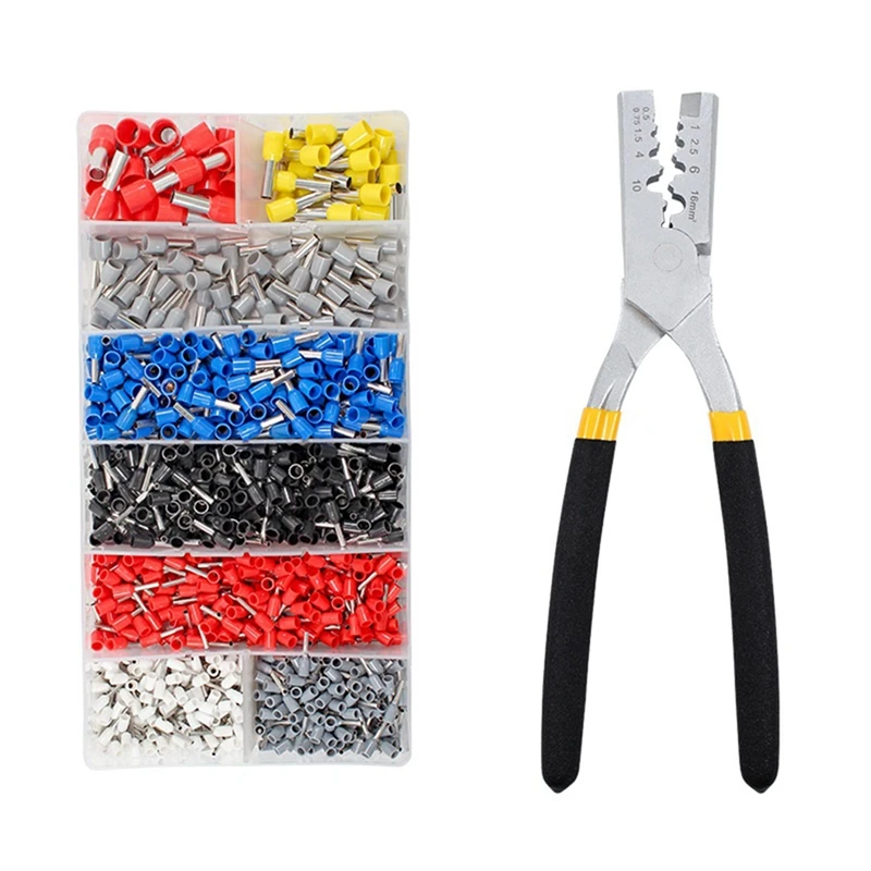 Combination Set Of Crimping Pliers PZ0.5-16 Tube Crimping Pliers With 1200 VE Pin Terminals. Durable Reusable