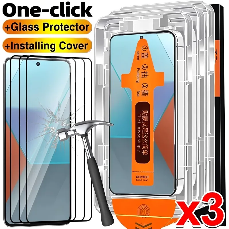 

One-Click Installation Anti-Spy Tempered Glass for Redmi Note 15 15Pro 15Pro+ 5G 4G Screen Protector for Redmi Note 15 Films
