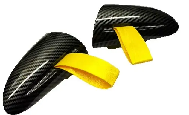 

Glossy Carbon Fiber Interior Pull Handle (GT3RS Look) with 3 Color Straps – For Porsche 911 (997), Cayman & Boxster (987)