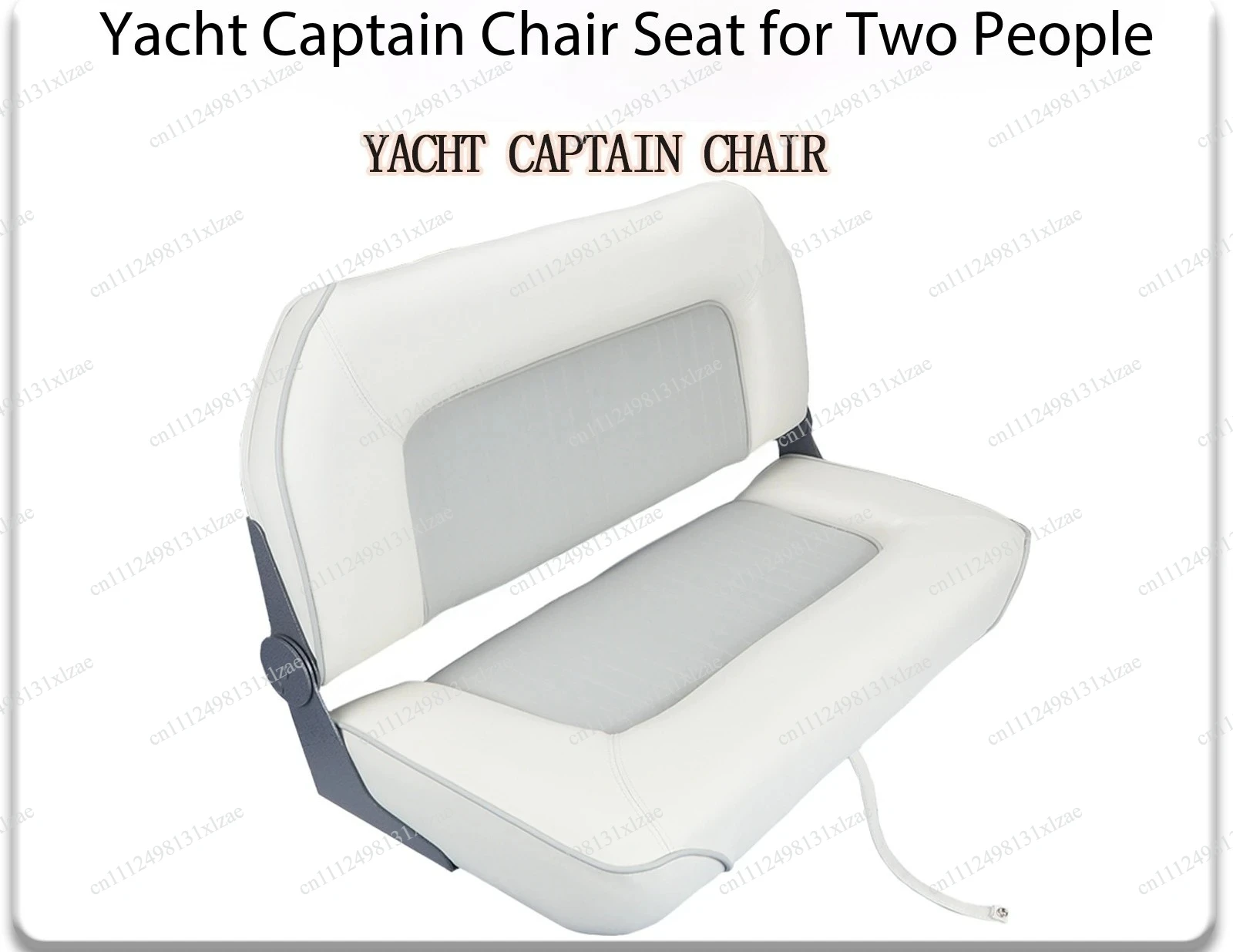 Low Back Folding Boat Bench Seat, Heavy-Duty Anti-Corrosion Leather for Bass Boats, Jon Boats & Marine Use