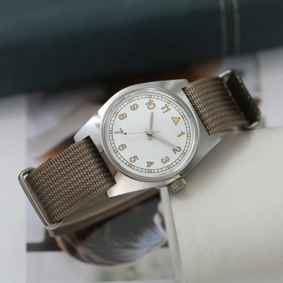 

7120 Pilot Watch - 36mm Retro Manual Mechanical Movement Wristwatch