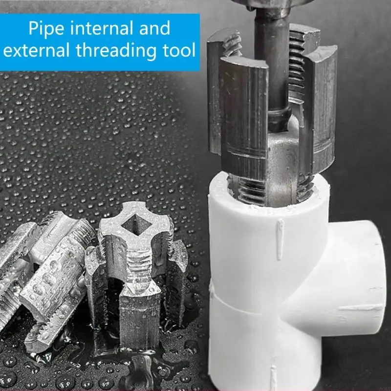 Electric Drill PVC Pipe Threader PVC Thread Maker Tool for Electric Drill A0KF