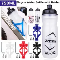 750ML Portable Mountain Bicycle Water Bottle Cycling Equipment Cycling Bottle Outdoor Sport Camping Drink Jug for MTB Cup Holder