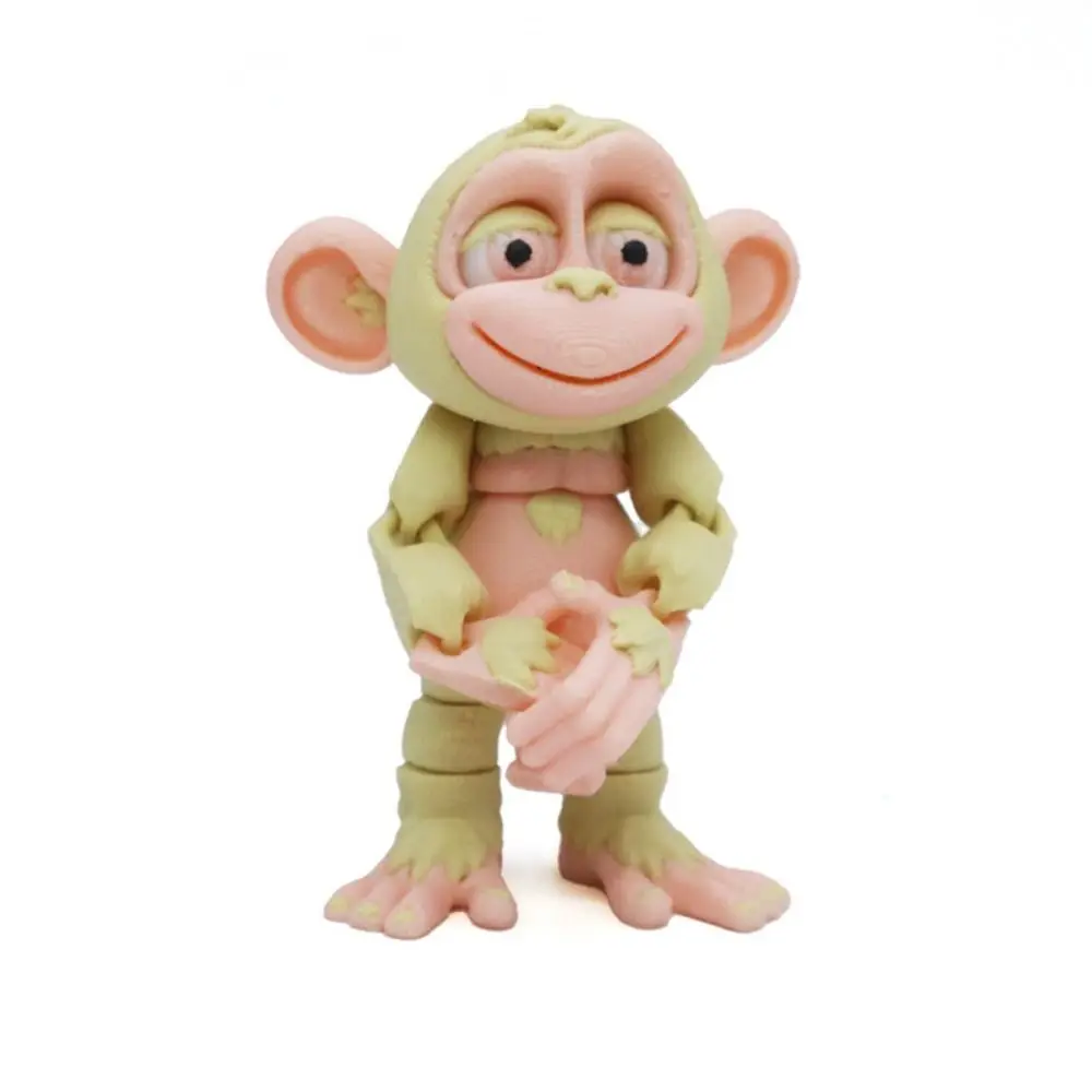 

Simulated Orangutan 3D Printed Monkey Rotatable Poseable Joints 3D Printing Multi-color Monkey Animal Joints Flexible