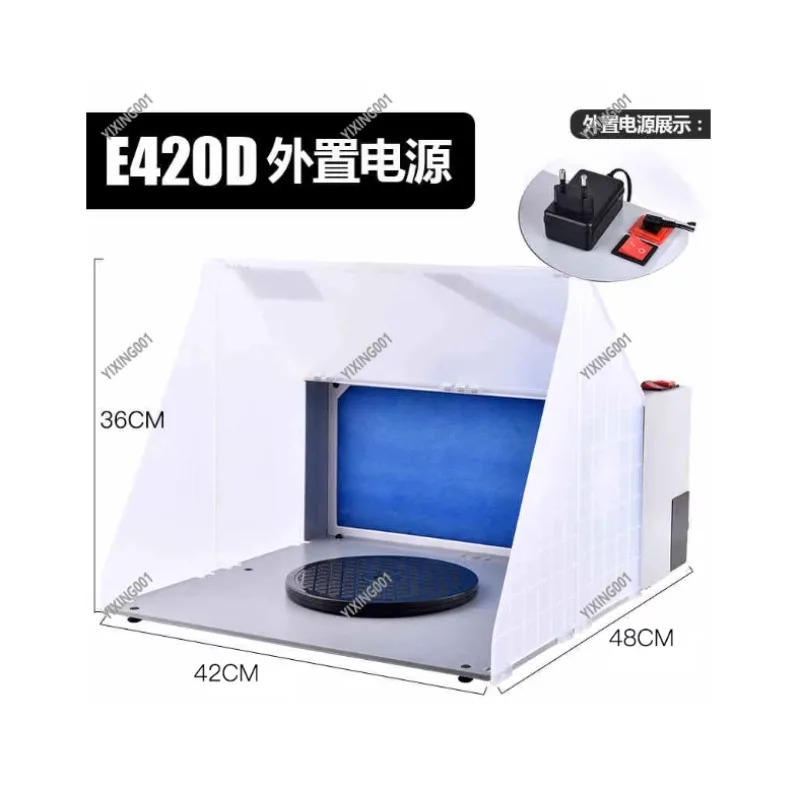 E420 Model Spray Booth - Stepless Exhaust Fan Painting Color Workstation Kit
