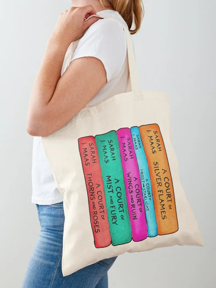 

ACOTAR Book Series Tote Bag Beach bag custom fabric bag Canvas tote bags cloth bags