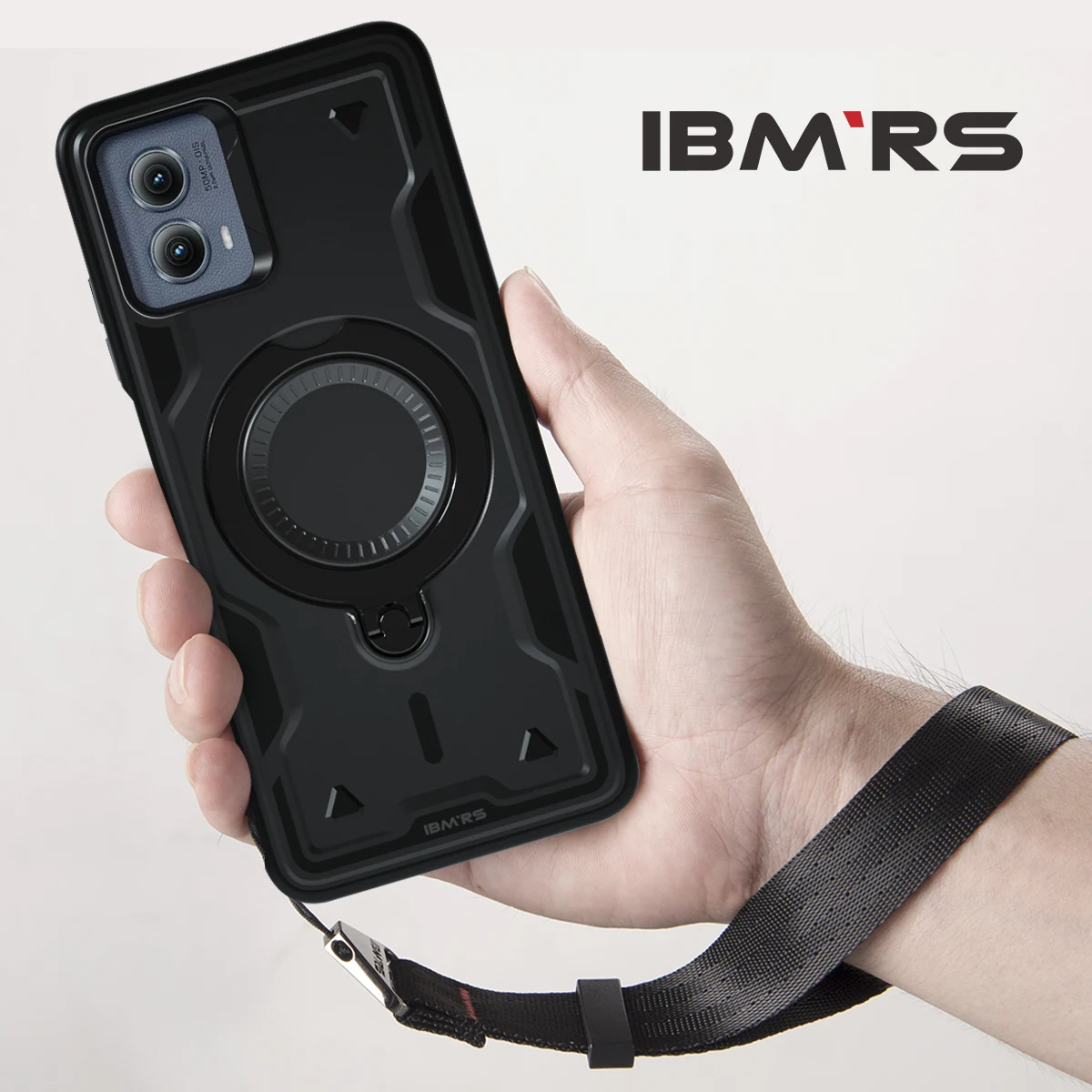 

for Motorola Edge 2024 Case [Magnetic Shockproof] with Stand & Lanyard | Compatible IBM RS System