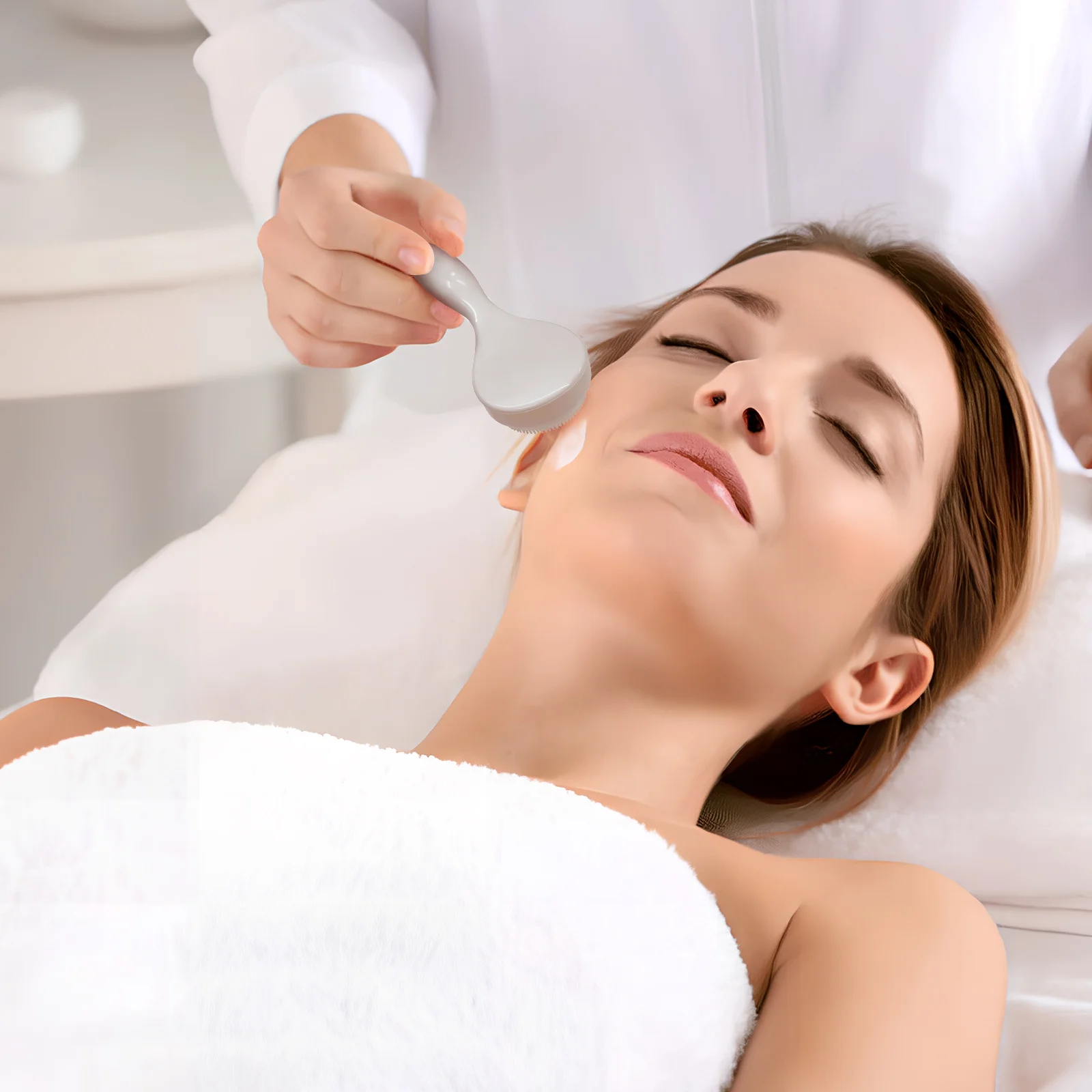 

2 Pcs Manual Facial Scrubbers Small Face Brush Washing Brushes Silicone Exfoliating for Men Exfoliate Body