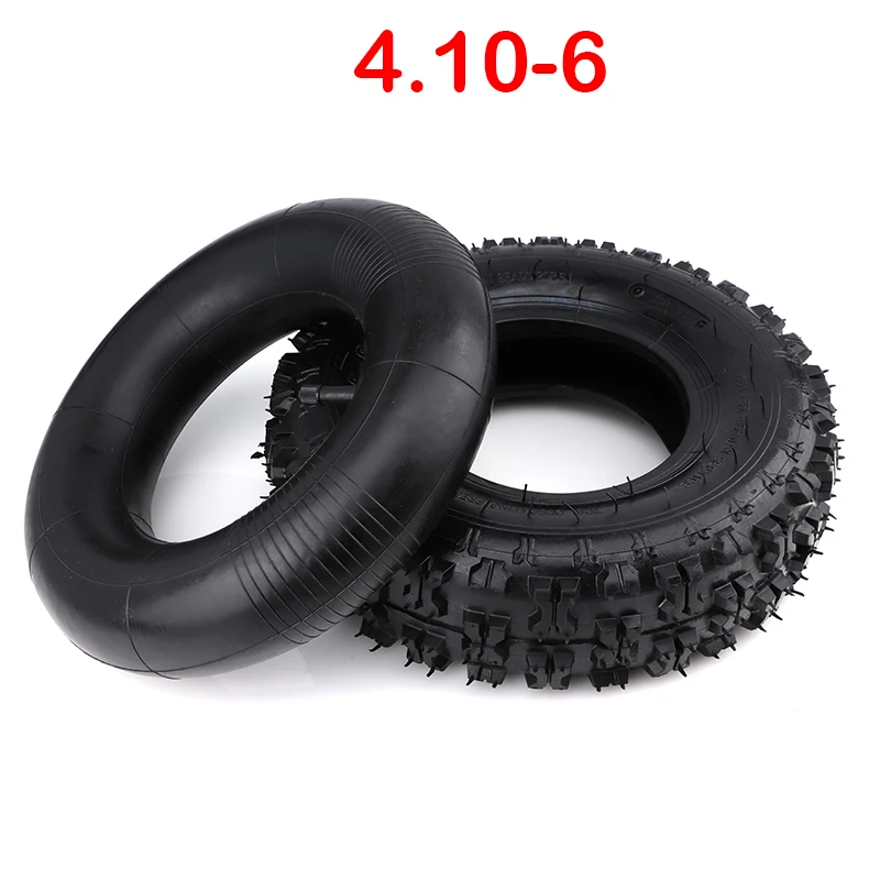 

Tire 4.10-6 Tire Inner Tube Outer Tire Suitable for Atv Go Kart Mini Quad 47cc 49cc Snow Motorcycle Tire Conversion Part