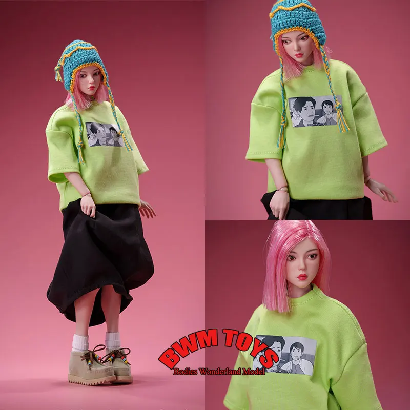 

В наличии TrickyMan 1/6 масштаб женщина-солдат модный Pinkhair Cuby Girl полный набор 12-дюймовая экшн-фигурка коллекция кукол