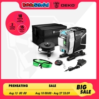 DEKO  New DKLL12tdP02 Series 12 Lines 3D Green Laser Level Horizontal&Vertical Cross Lines High-Precision, Auto Self-Leveling