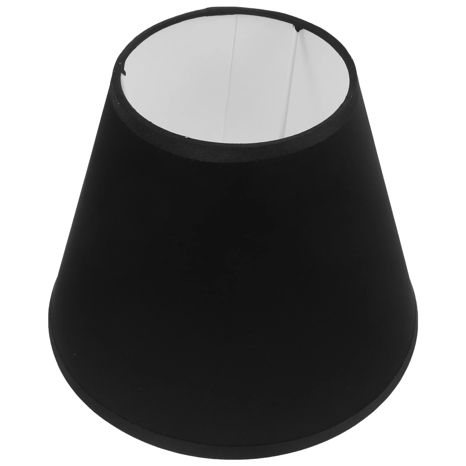 

Fabric Lampshade Cylindrical Cloth Drum Wall Desk Light Shade Black Metal Vintage Replacement Cover For Bedroom Living Room
