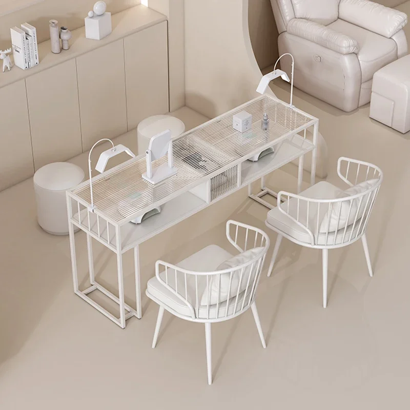 

Nail Salon Table And Chair Set Nail Salon Specific Table And Chair Combination Glass Living Room Table Manucure Furniture