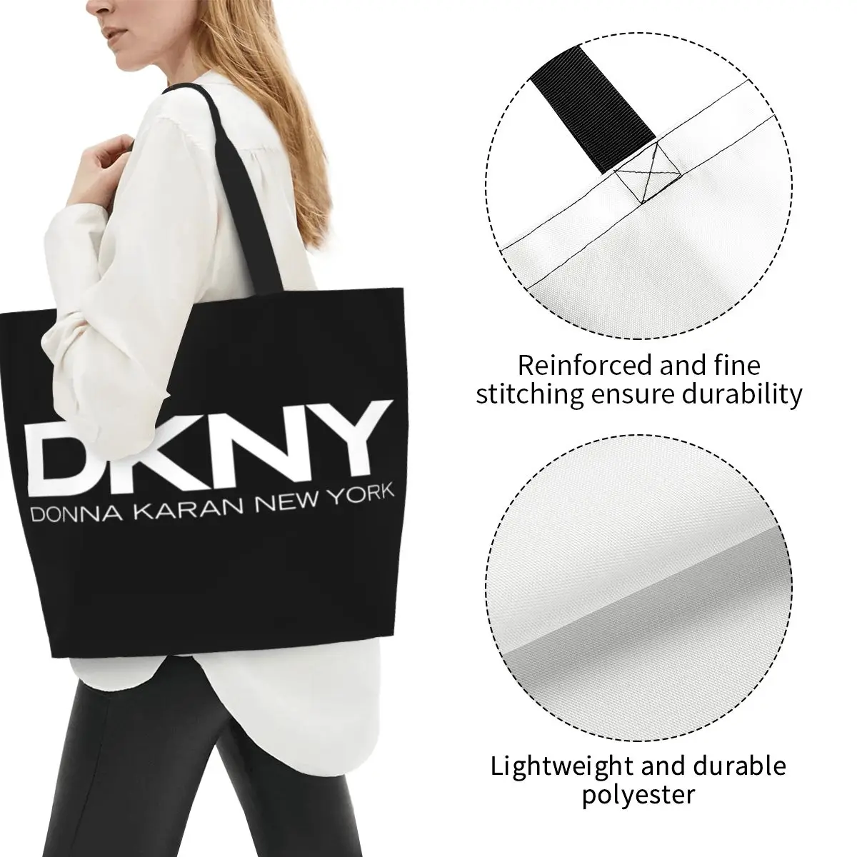 Fashion Man Woman DKNYs Shopping Bag Large Capacity Merch Shoulder Bag