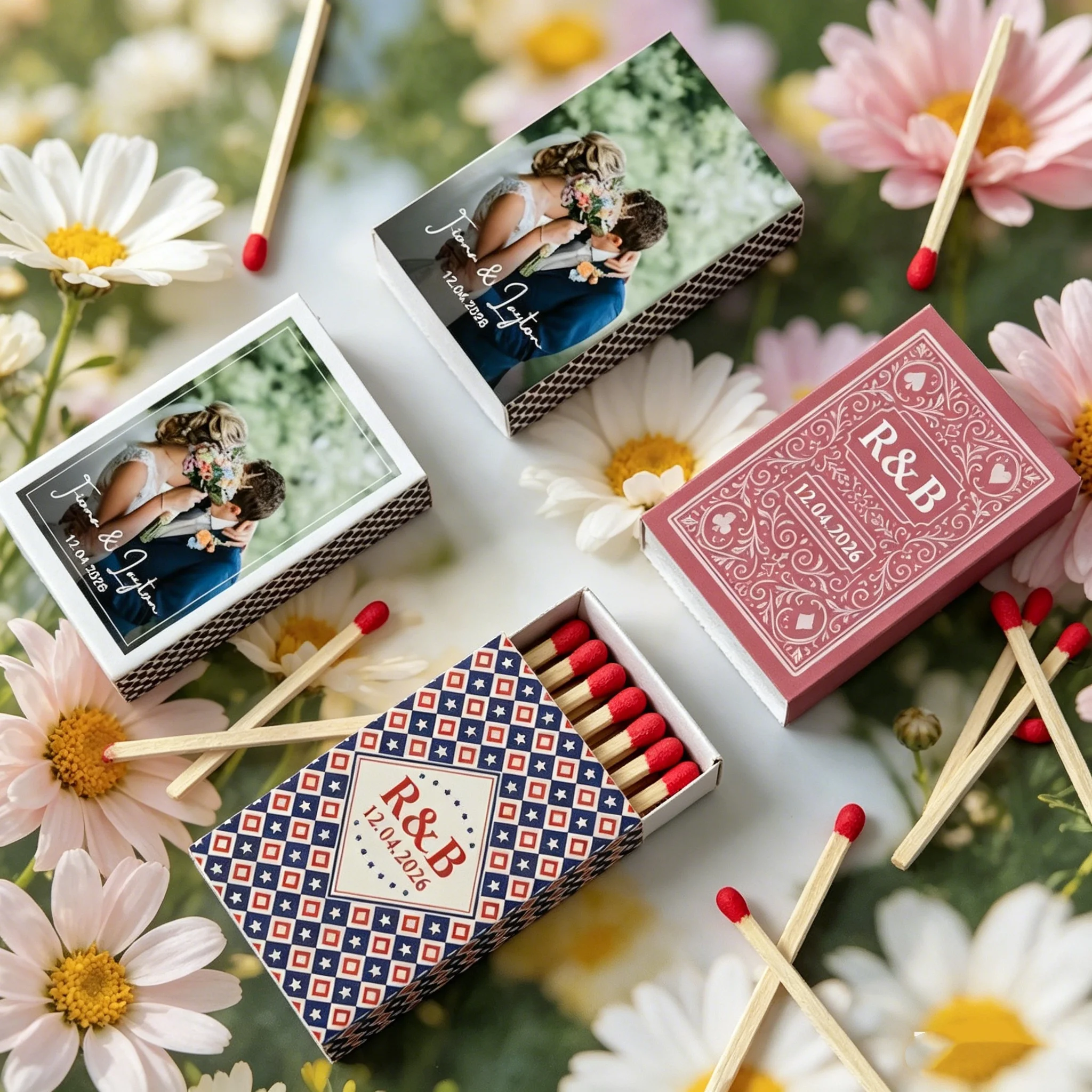 

Свадебные коробочки для спичек с индивидуальным фото, идеальные подарки на помолвку и сувениры для гостей на вечеринке