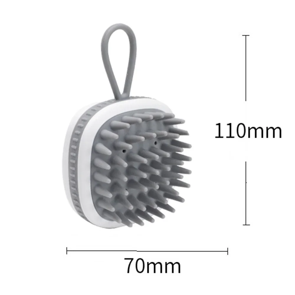 Silicone Shampoo Comb Bath Spa Massage Portable Massage Shampoo Brush Multifunctional Massage Brush Shampoo Brush Soft