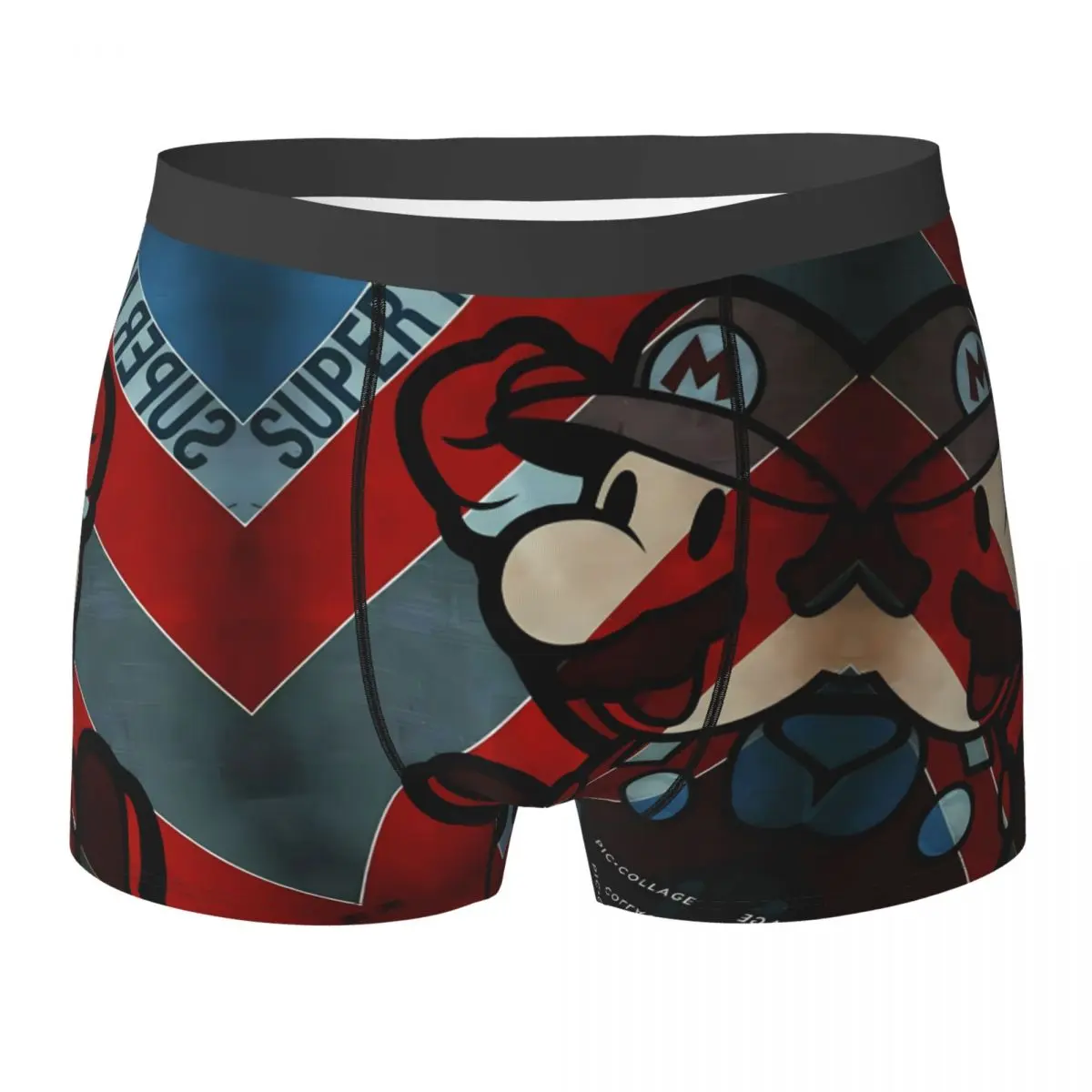 Super-Marios Underwear Breathable Panties Design Boxer Brief For Men 3D Pouch Plus Size Trunk