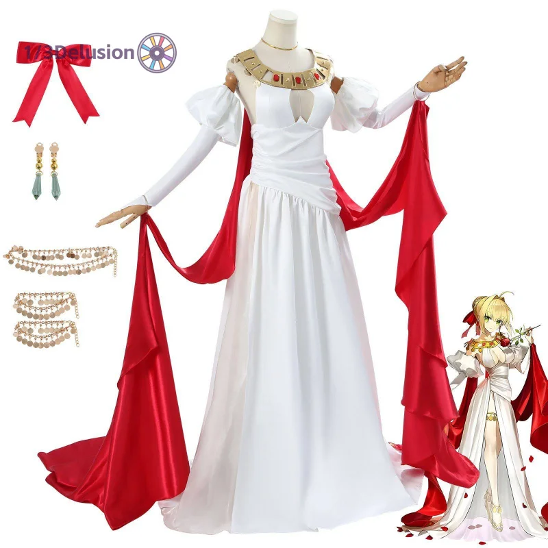 

Костюм для косплея Сабер из Fate/Grand Order, 1/3Delusion Store, для игр, аниме, вечеринок, Хэллоуина, ролевых игр, одежда
