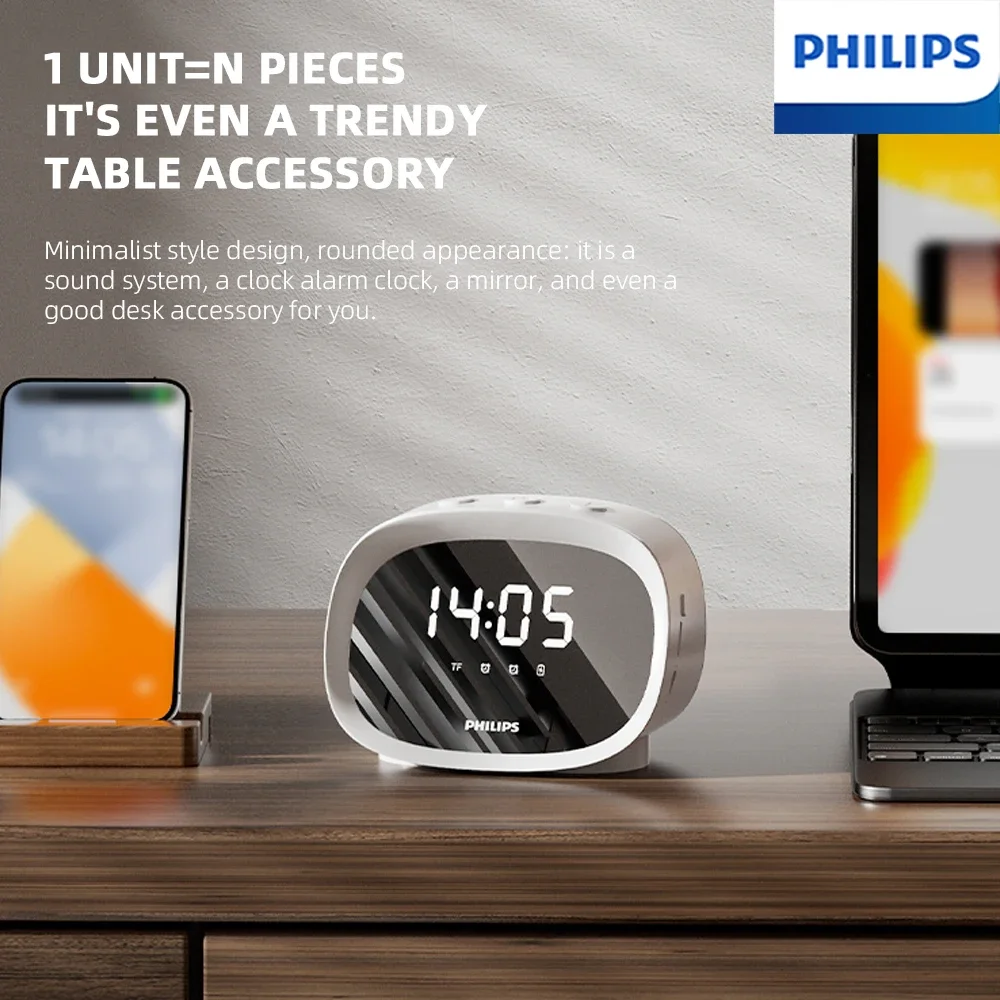 Philips Wireless Bluetooth Speaker Clock White