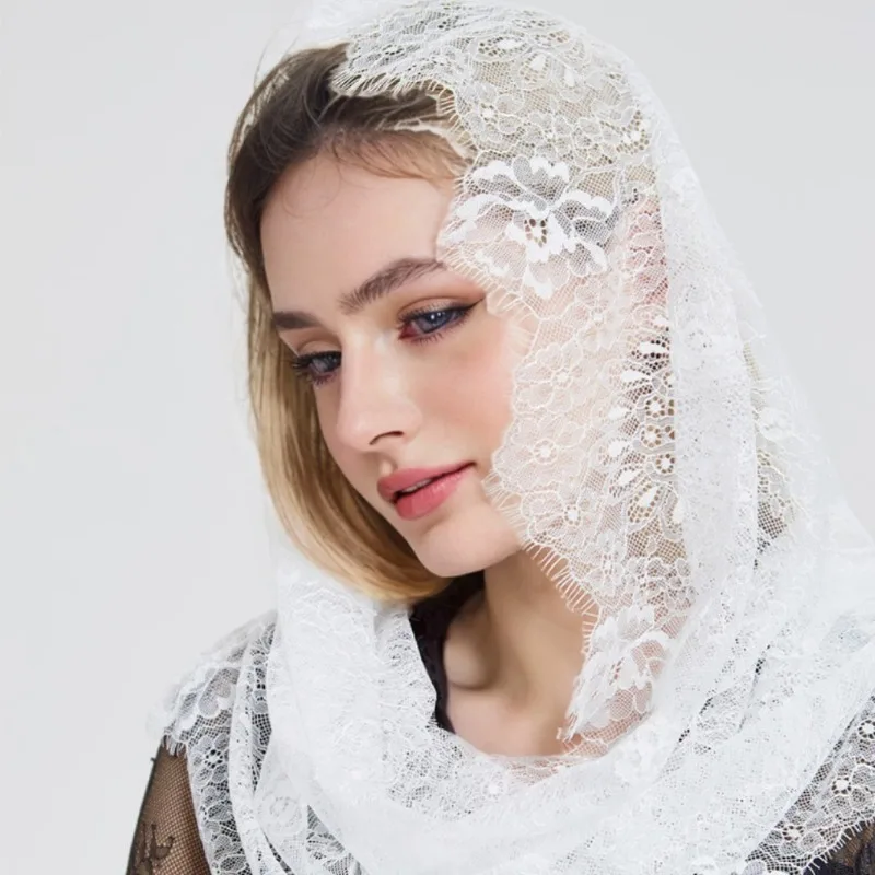 女性用ブライダルムスリムウェディング刺繍ヘッドベール花柄レー - Women Accessories India のレビューと価格