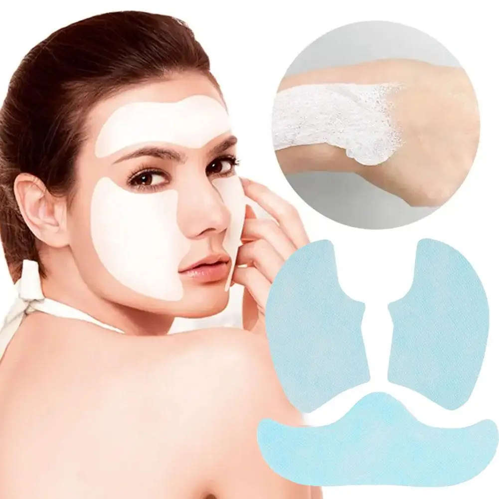 Mascarilla Facial Soluble en papel con película de colágeno, removedor de líneas de mejillas y piel, parches antienvejecimiento, Frente, arrugas, sonrisa, palo, Patc O0F3