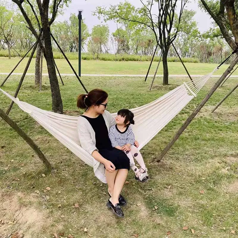 

Hunting Swing Outdoor Hammock Survival Travel Portable Patio Balcony Hammock Terrace Triangle Folding Rede De Descanso Furniture