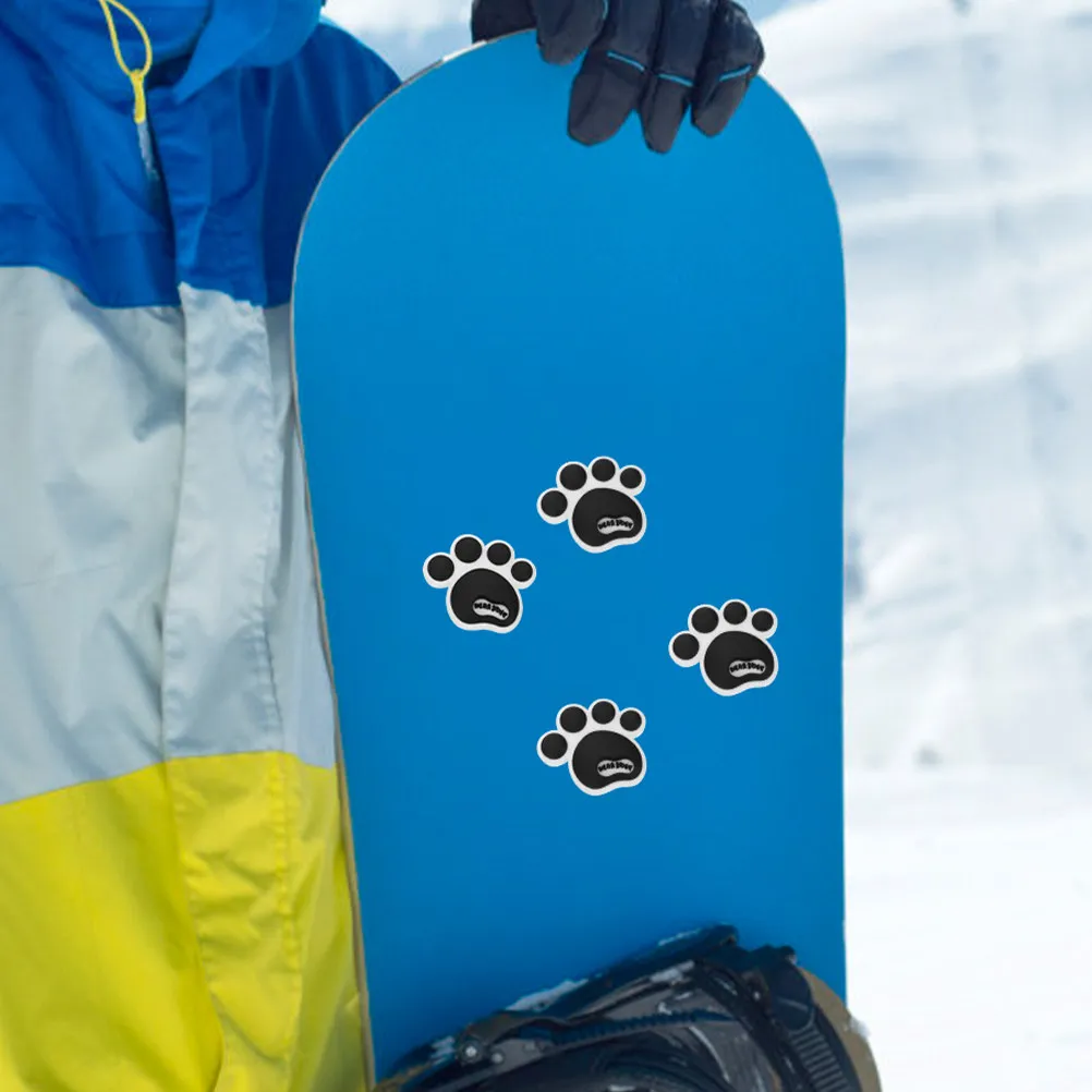 12Pcs Paw Design Car Door Protector Silicone Anti-Collision Sticker Car Body Edge Guard Scratch Resistant Decal